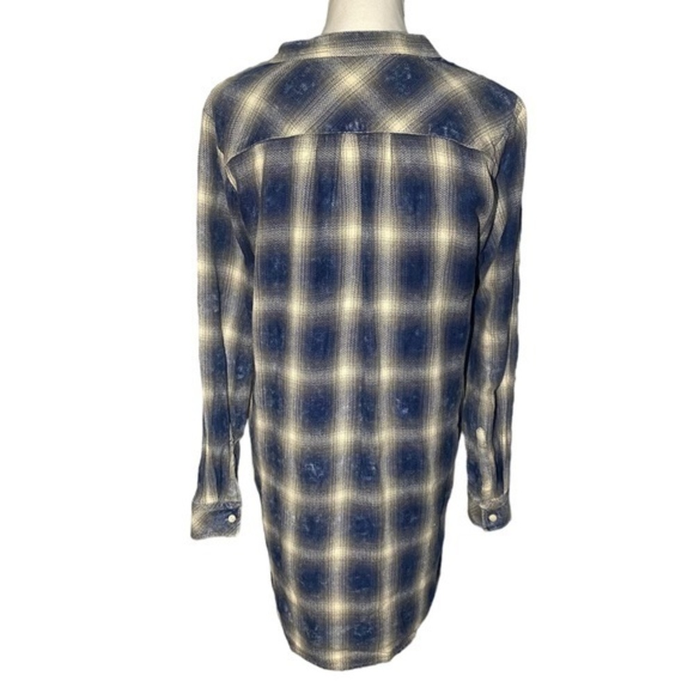 Dylan Plaid Flannel Tunic Top Dress Long Sleeves‎ - Picture 4 of 8